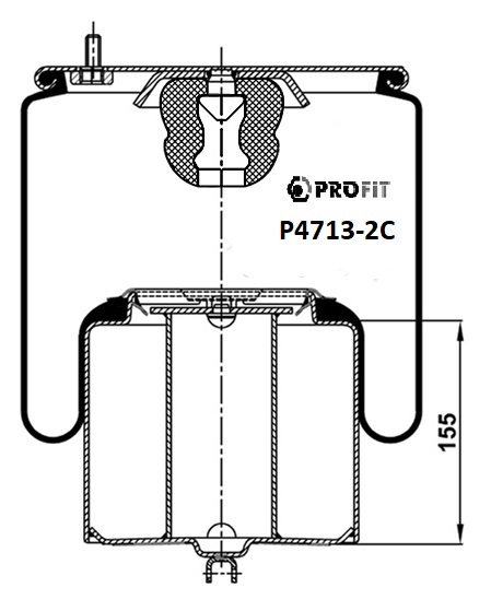 Пневморесори PR P4713-2C для VOLVO FM 7 FM 7/290