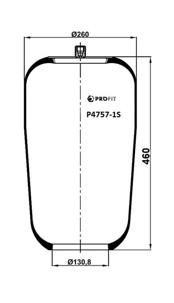 Пневморесори PR P4757-1S для MERCEDES-BENZ ACTROS MP2 / MP3 2653 L