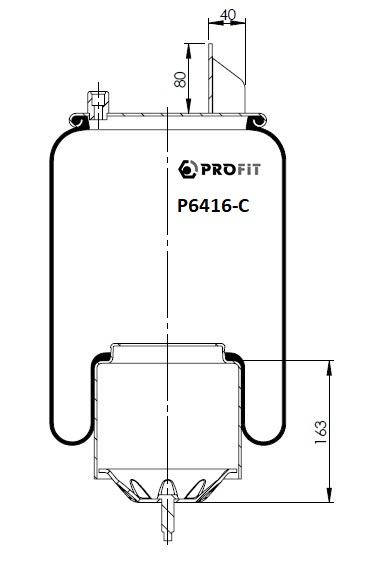 Пневморесори PR P6416-C для VOLVO FM 7 FM 7/290