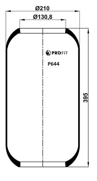 Пневморесори PR P644 для VOLVO FH 12 FH 12/460