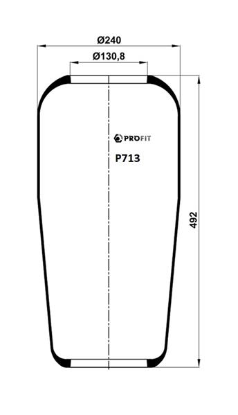Пневморесори PR P713 для VOLVO FH 12 FH 12/460