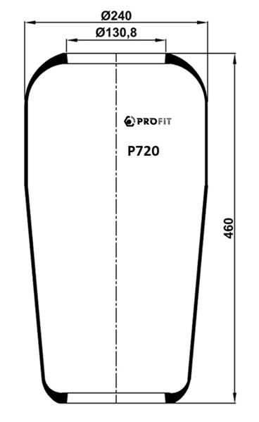 Пневморесори PR P720 для VOLVO FM 7 FM 7/290