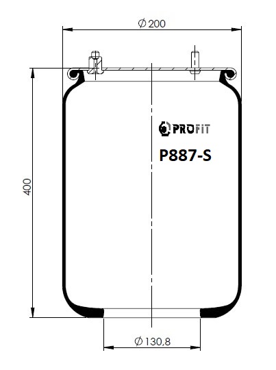 Пневморесори PR P887-S для DAF 95 XF FTG 95 XF 430