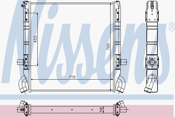 Радіатори NI 64070 для SCANIA 3 - series 93 M/280