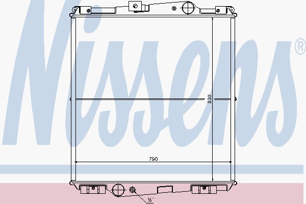 Радіатори NI 65464 для VOLVO F 10 F 10/320