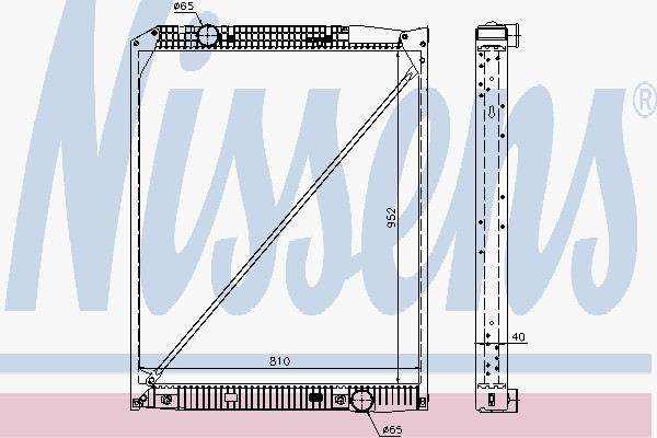 Радіатори NI 62649A для MERCEDES-BENZ ACTROS MP2 / MP3 3240 K
