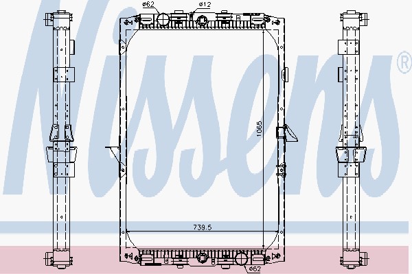 Радіатори NI 61417A для DAF 95 XF FTG 95 XF 430