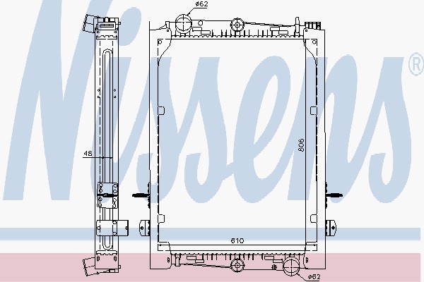 Радіатори NI 61440A для DAF 85 CF FAD 85 CF 340