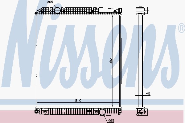 Радіатори NI 626530 для MERCEDES-BENZ ACTROS MP2 / MP3 3240 K