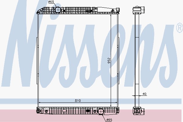 Радіатори NI 626490 для MERCEDES-BENZ ACTROS MP2 / MP3 3240 K