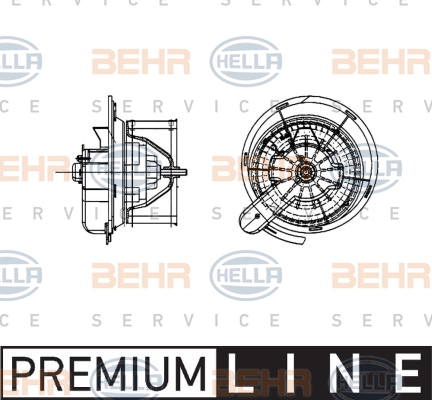 Мотори пічки HL 8EW 009 157-461 для MERCEDES-BENZ ATEGO 812