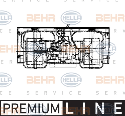 Мотори пічки HL 8EW 009 158-481 для MAN F 90 19.362 FS,19.362 FLS,19.362 FLLS