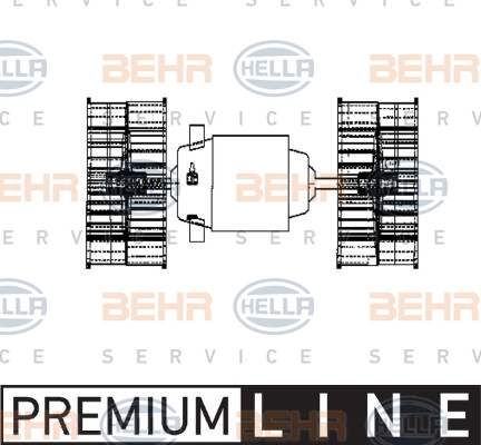 Мотори пічки HL 8EW 009 160-641 для VOLVO FH 12 FH 12/500