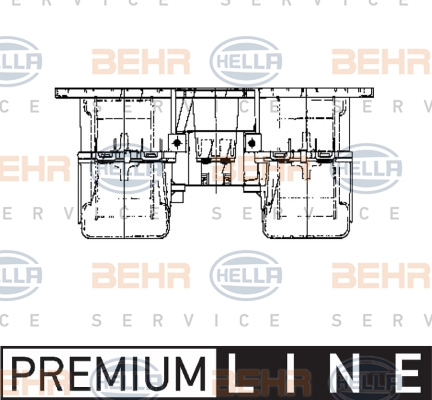 Мотори пічки HL 8EW 009 160-791 для MAN F 90 24.322 DFS,24.322 DFLS