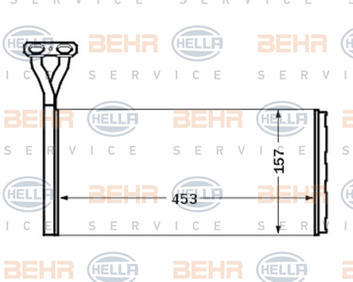 Радіатори печі HL 8FH 351 024-391 для SCANIA P,G,R,T - series R 380