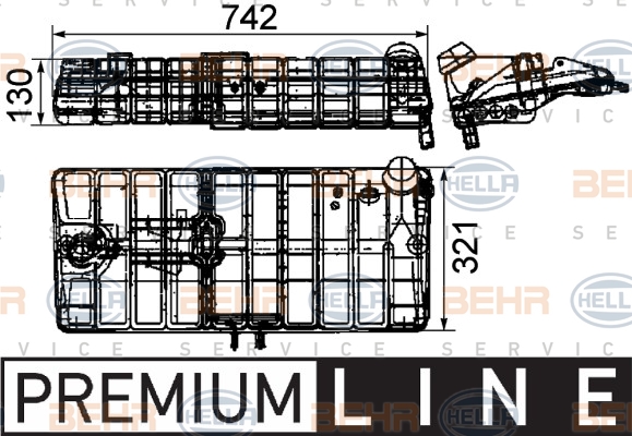 Бачки HL 8MA 376 705-241 для MAN F 90 26.362 DFA