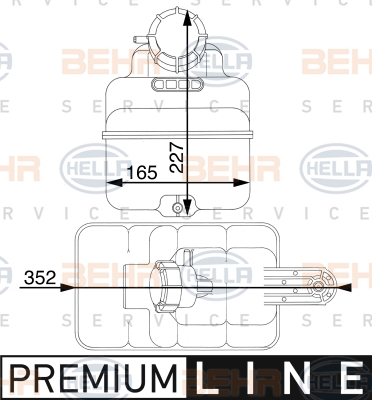 Бачки HL 8MA 376 705-271 для IVECO EuroTrakker MP 400 E 42 HT