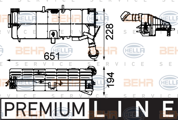 Бачки HL 8MA 376 705-361 для MERCEDES-BENZ ATEGO 1828 K