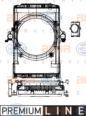 Радіатори HL 8MK 376 722-211 для IVECO Stralis AS 190S48