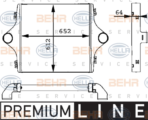 Радіатори HL 8ML 376 723-741 для MAN F 2000 27.293 DFAS