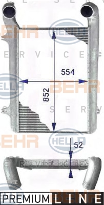 Радіатори HL 8ML 376 723-771 для DAF 95 XF FAD 95 XF 430