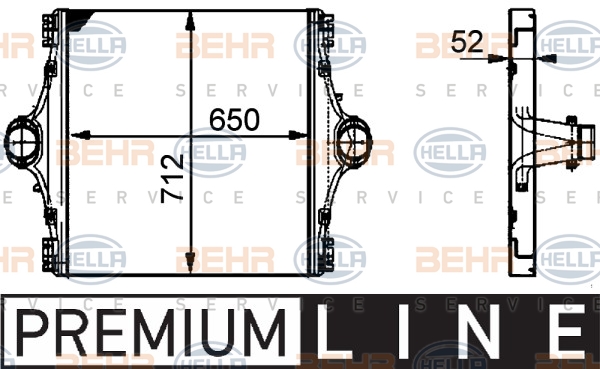 Радіатори HL 8ML 376 724-031 для IVECO EuroTech MP 240 E 34