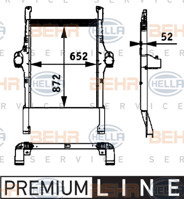 Радіатори HL 8ML 376 724-251 для IVECO Stralis AS 190S48