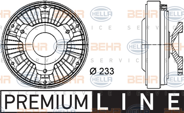 HL 8MV 376 730-061 Муфта вентилятора MERCEDES-BENZ ACTROS 3331 A