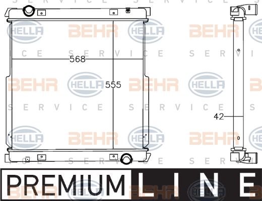 Радіатори HL 8MK 376 758-011 для IVECO EuroCargo I-III 160 E 18 K tector