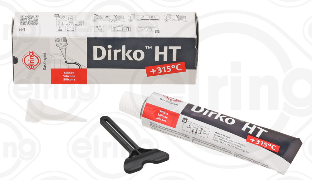 Герметик Dirko HT (-60°C +315°C) 70мл (чорний) ELRING фото 7