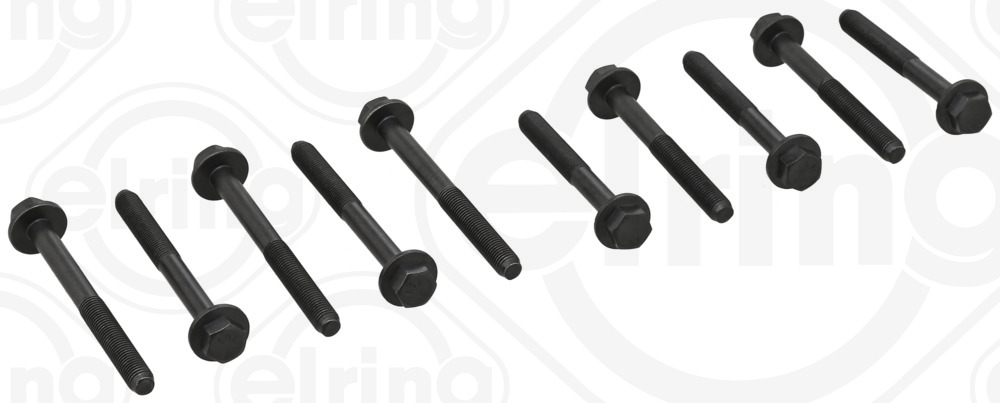Комплект болтів з шестигранною головкою з чорного металу FIAT 1.1/1.4/1.6 160A1 ELRING (760.870) ELRING фото 2