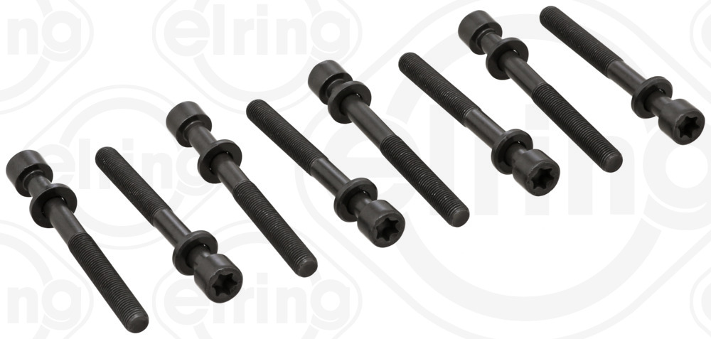 Комплект болтів з головкою системи TORX з чорного металу OPEL X25XE/X30XE (3CYL) ELRING (803.000) ELRING фото 2