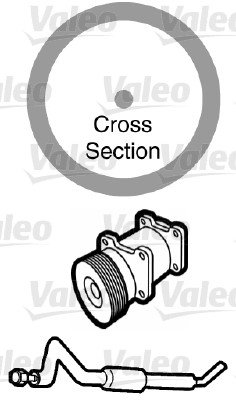 Кільце гумове ЦЕНА ЗА К-Т ІЗ 20 ШТ, 120 X 1 X 177 VALEO (509166) Valeo фото 2