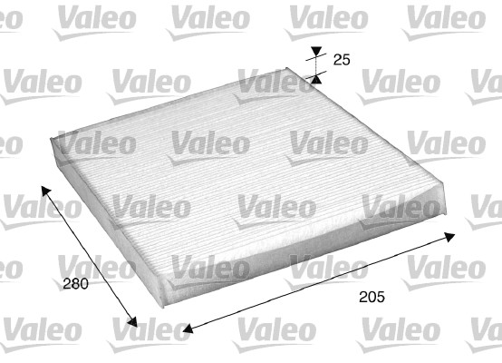 Фільтр салону SKODA SUPERB I (3U4) 1.8 T 2001.12 — 2008.03 VALEO (698885) Valeo фото 2