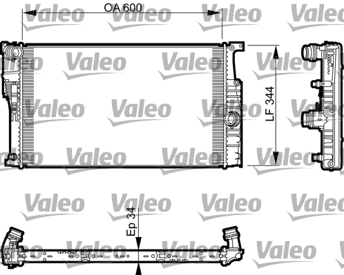 Радіатор охолодження BMW 2 КУПЕР (F22, F87) M2 2012.10 — 2021.06 VALEO (735493) Valeo фото 2