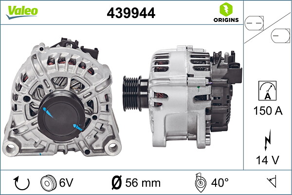 Генератор 439944 | TR - ORIGIN VALEO Valeo фото 2