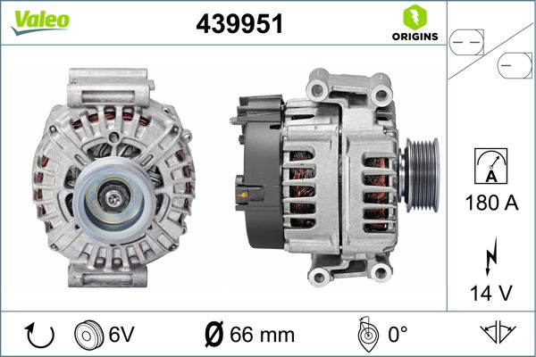 Генератор 439951 | FR - ORIGIN VALEO Valeo фото 2