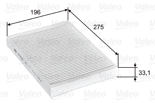 Фільтр салону LAND ROVER RANGE ROVER EVOQUE (L538) 2.0 4X4 2011.06 — 2019.12 VALEO (715597) Valeo фото 2