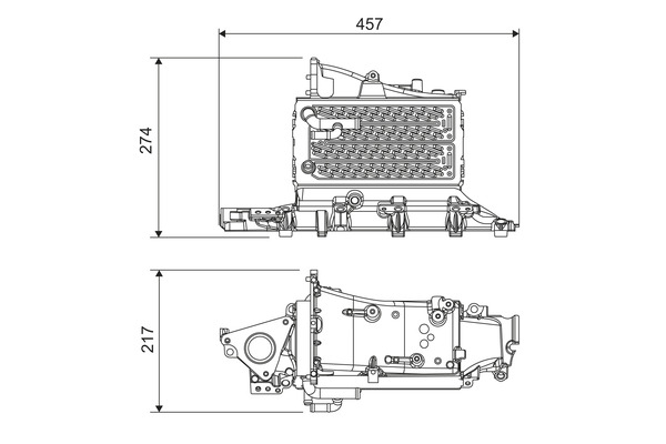 Радіатор наддуву VOLKSWAGEN PASSAT DIESEL AUTO/MANUEL GEAR BOX (2014>) VALEO (818685) Valeo фото 2