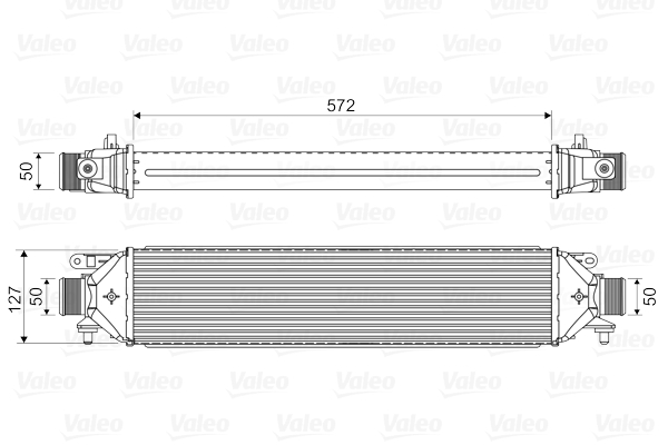 Радиатор наддува FIAT DOBLO CARGO (263_) 1.3 D MULTIJET 2010.02 - VALEO (818824) Valeo фото 2