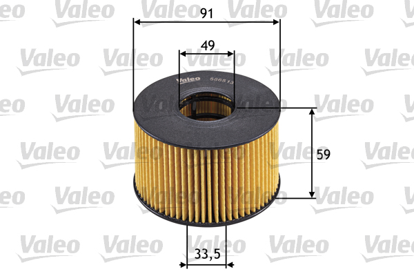 Фільтр оливний FORD MONDEO III TURNIER (BWY) 2.0 TDCI 2000.10 — 2007.03 VALEO (586513) Valeo фото 2