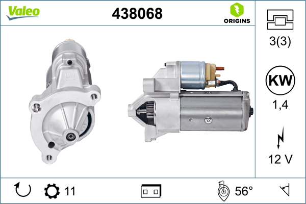 Стартер CS594 | PL - ORIGIN VALEO (438068) Valeo фото 2