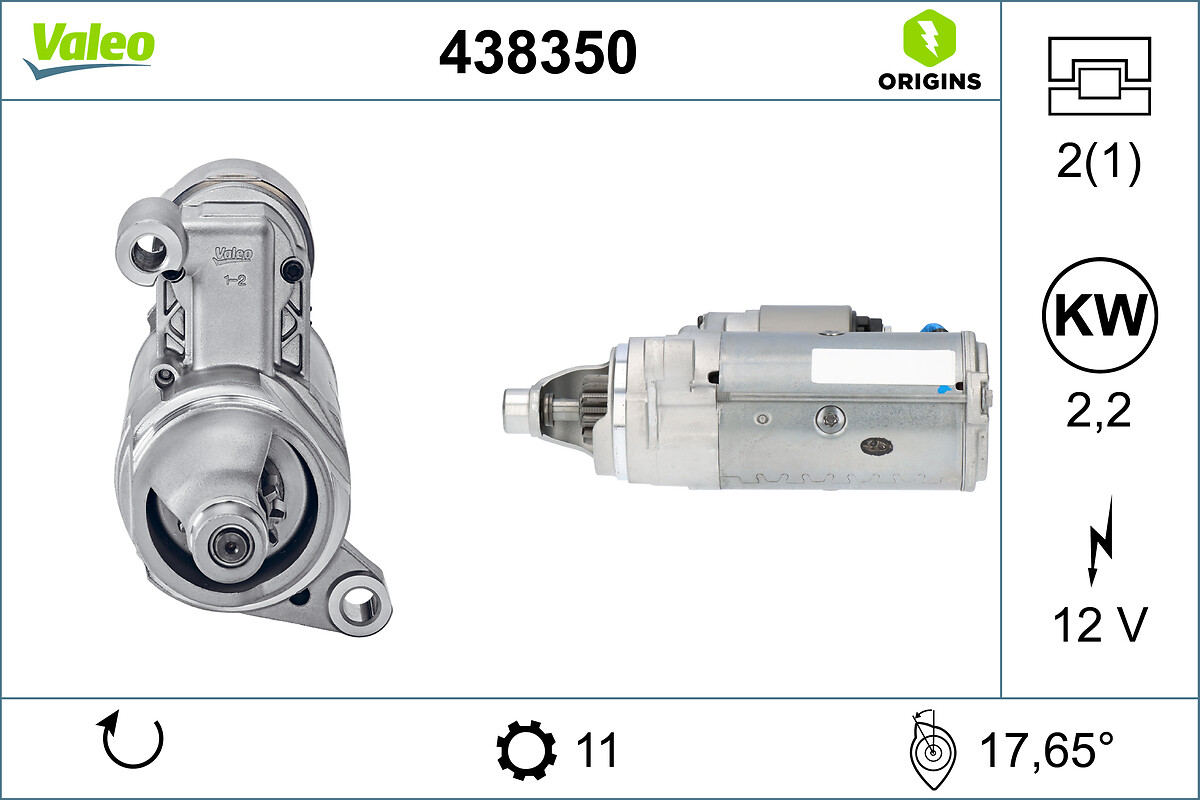 Стартер 438350 | PL – ORIGIN VALEO Valeo фото 2