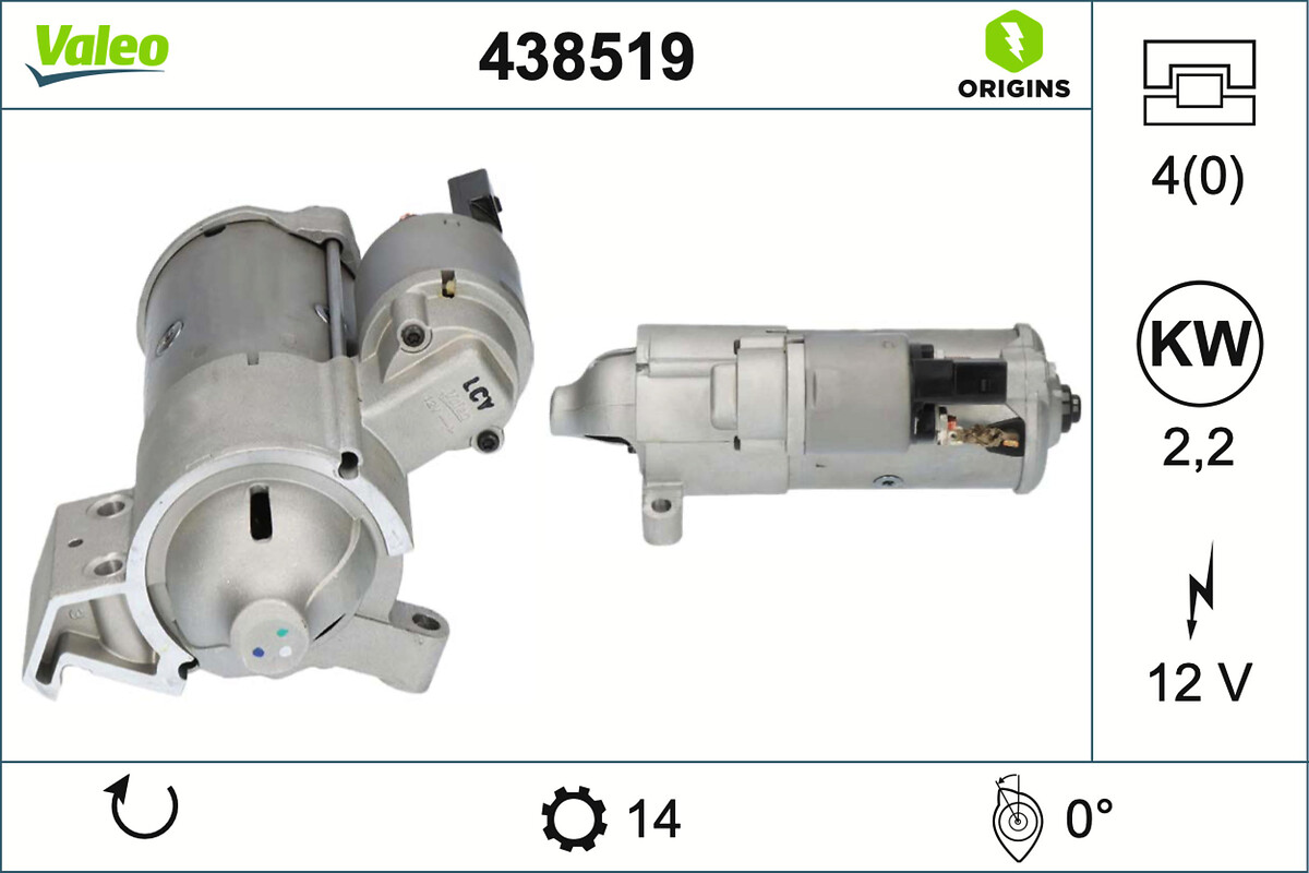 Стартер 438519 | FR - ORIGIN VALEO Valeo фото 2