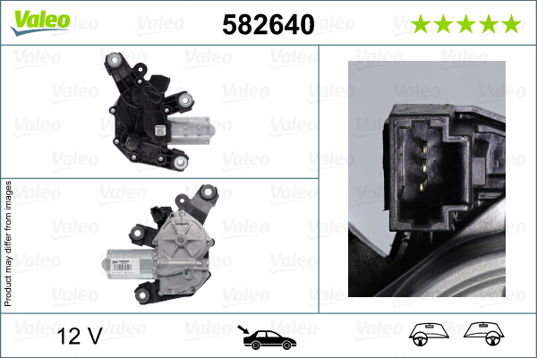 Двигун склоочисника Valeo / NISSAN QASHQAI II ДЖІП (J11, J11_) 2013.11 — (582640) Valeo фото 2