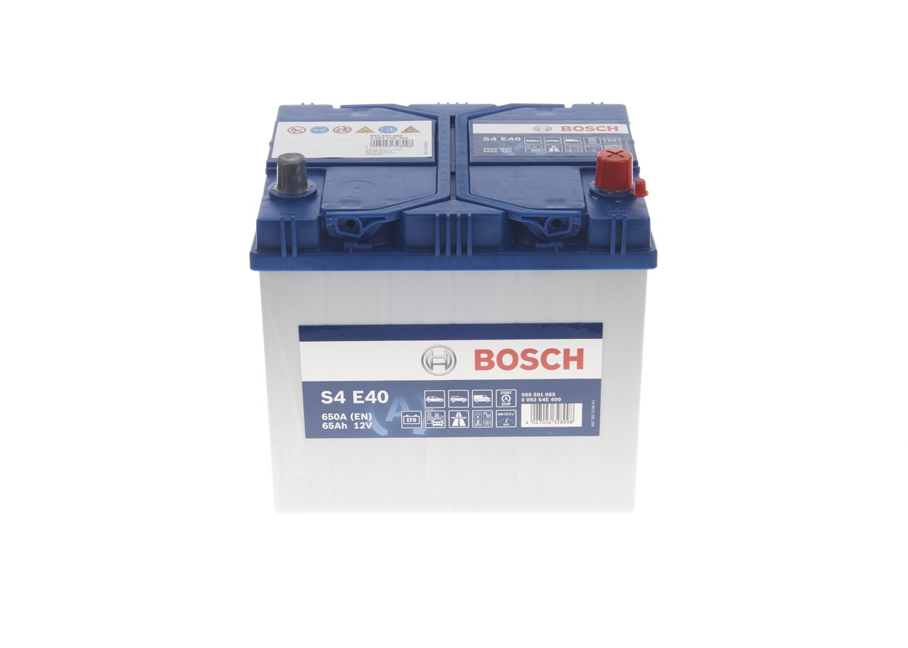 Акумуляторна батарея 65А АКБ BOSCH S4 EFB ASIA ПРАВ [+] 12V 65AH 650A 232*175*225 / START- (0 092 S4E 400) Bosch фото 10