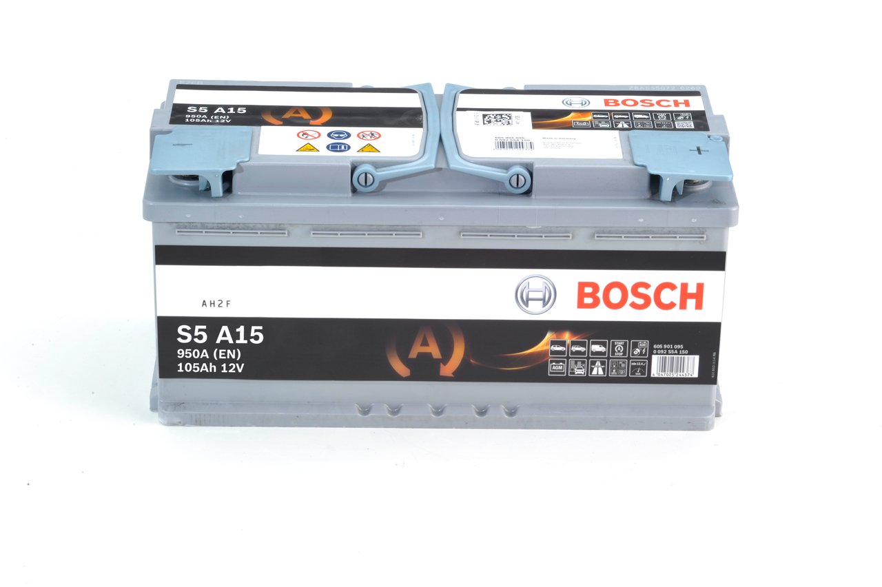 Акумуляторна батарея 105Ah/950A (394x175x190/+R/B13) (Start-Stop AGM) Bosch фото 12