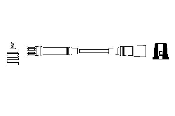Автомобільний високовольтний провід BMW 3 (E30) 2.0 1982.09-1992.03 BOSCH (0 356 912 898) Bosch фото 2