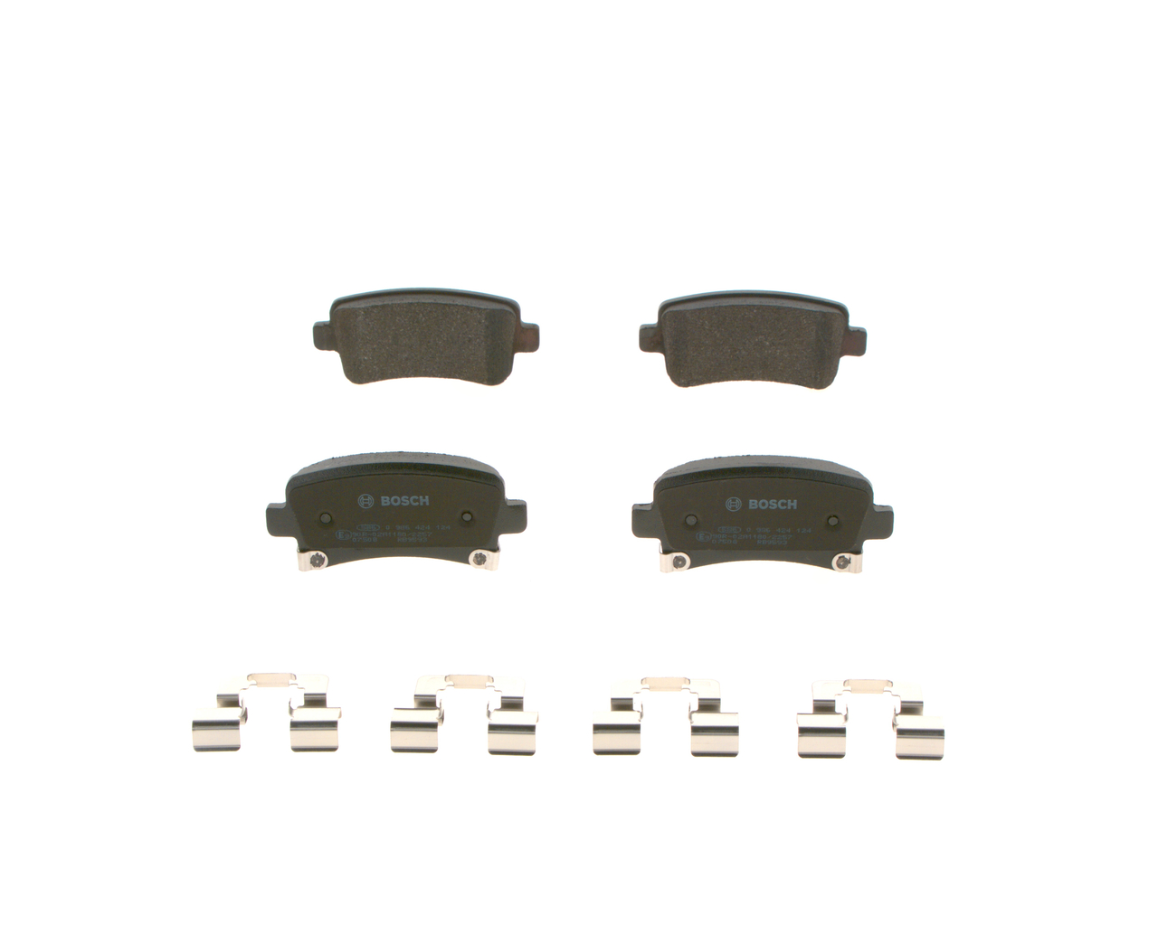 Колодки гальмівні дискові CHEVROLET MALIBU (V300) 2.4 2012.01- BOSCH (0 986 424 124) Bosch фото 2