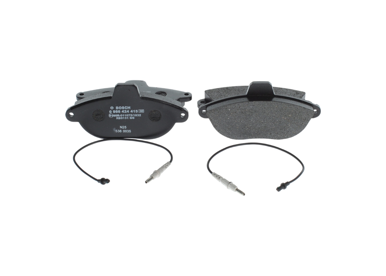 Колодки гальмівні дискові PEUGEOT EXPERT ФУРГОН (222) 1.9 1995.07-2008.03 BOSCH (0 986 424 415) Bosch фото 2